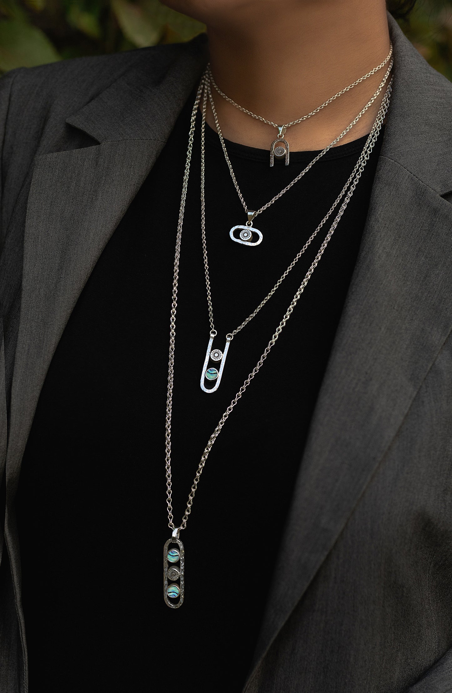 Groove Sun Pendant (Double Sided)