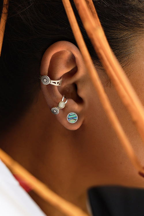 Studded Stone Earrings
