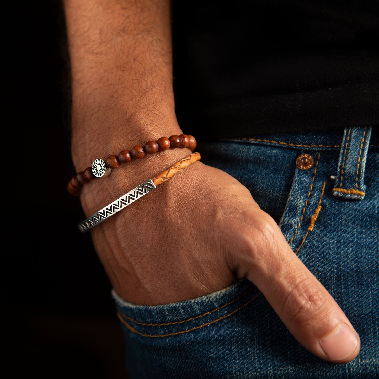 Wooden Sun Bracelet