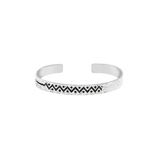 Wide Sun Beat Bangle