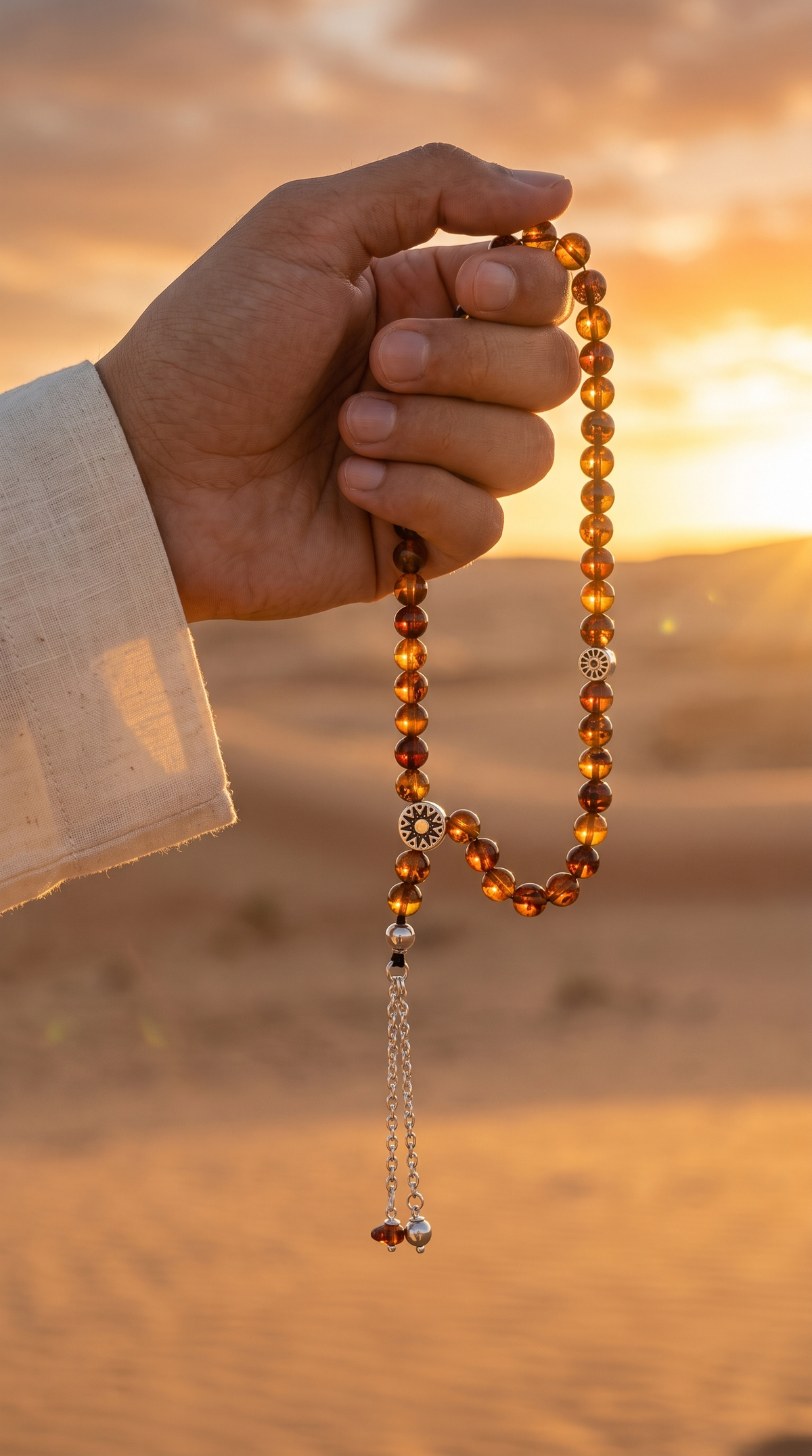 Sun Prayer Beads (33) - Yellow Karhaman