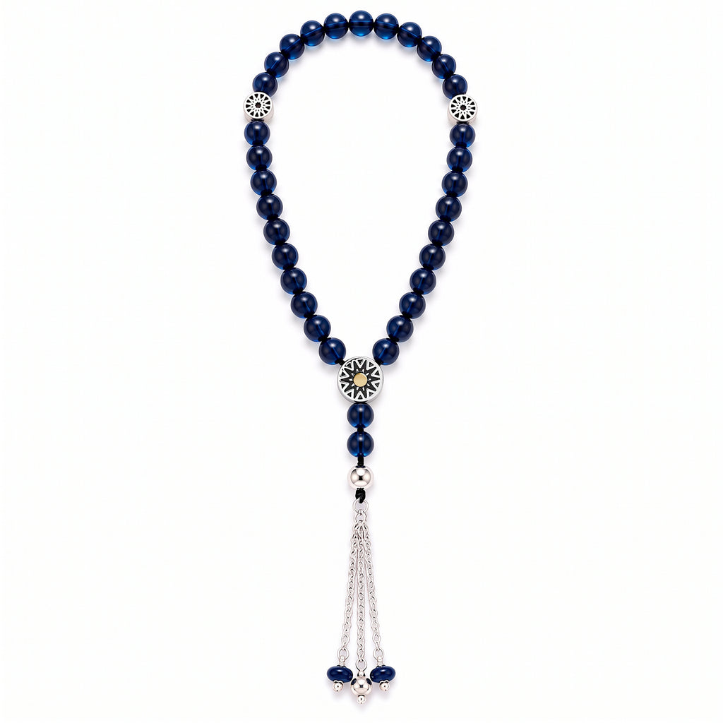 Sun Prayer Beads (33) - Navy Kahraman