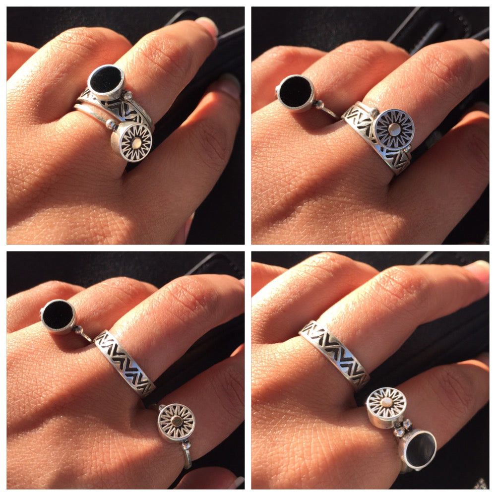 Studded Stone Ring