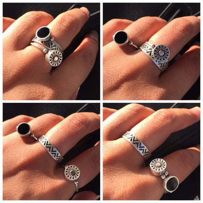 Studded Stone Ring