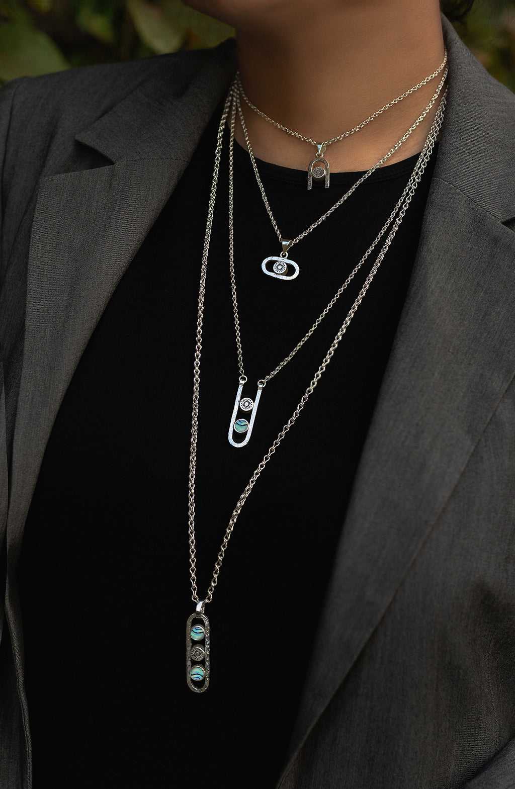 Groove Sun Pendant (Double Sided)