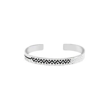 Silver Men Bangle.