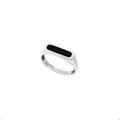 Black Enamel Signet Ring