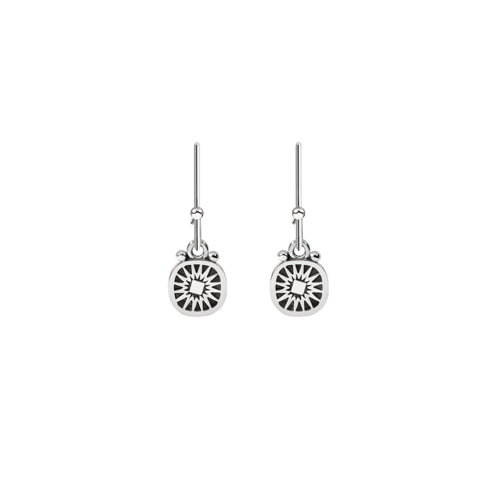 Sun Compass Hanging  Earrings