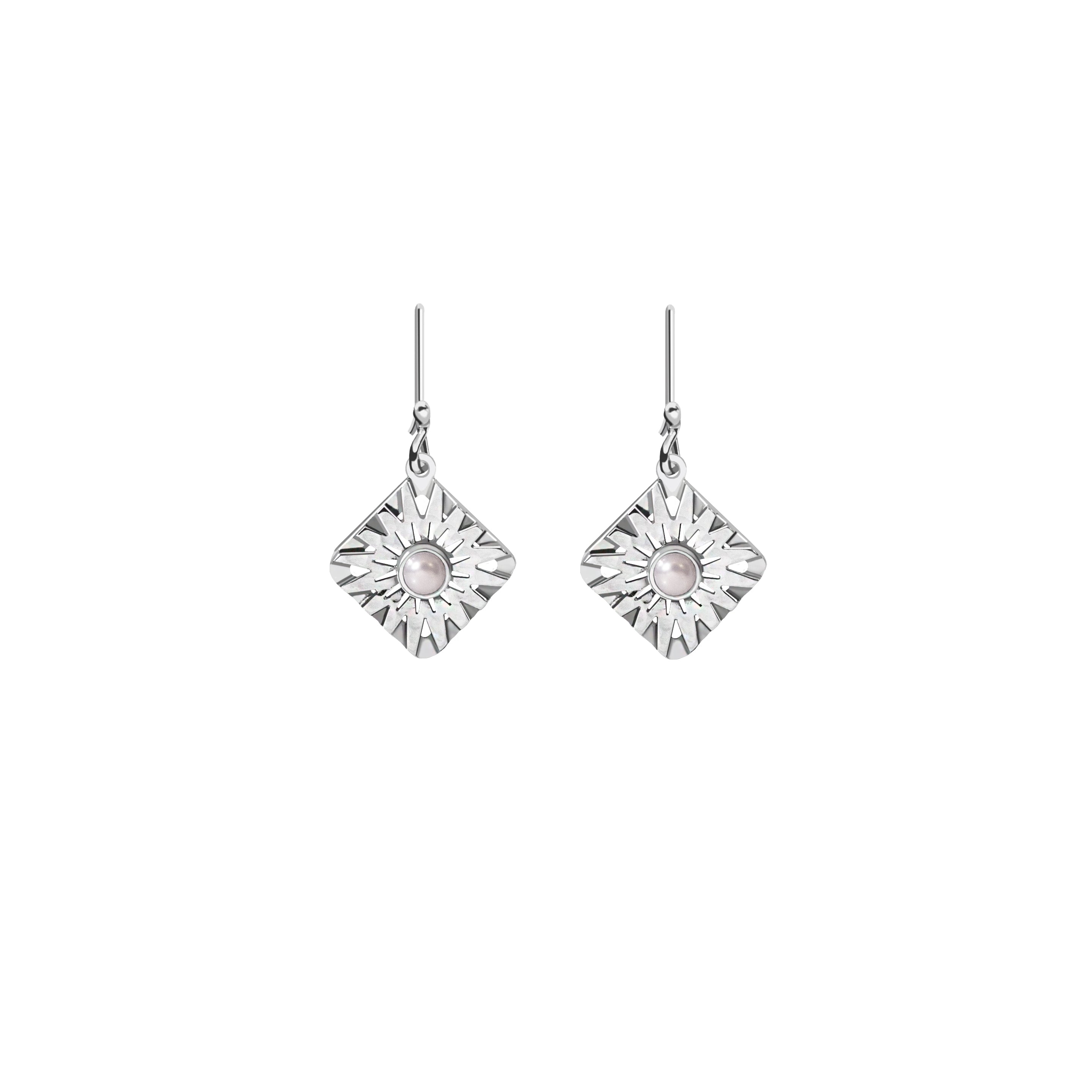 Squared Sun Ray Earrings