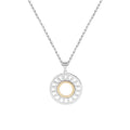 Air Gold on Silver Necklace
