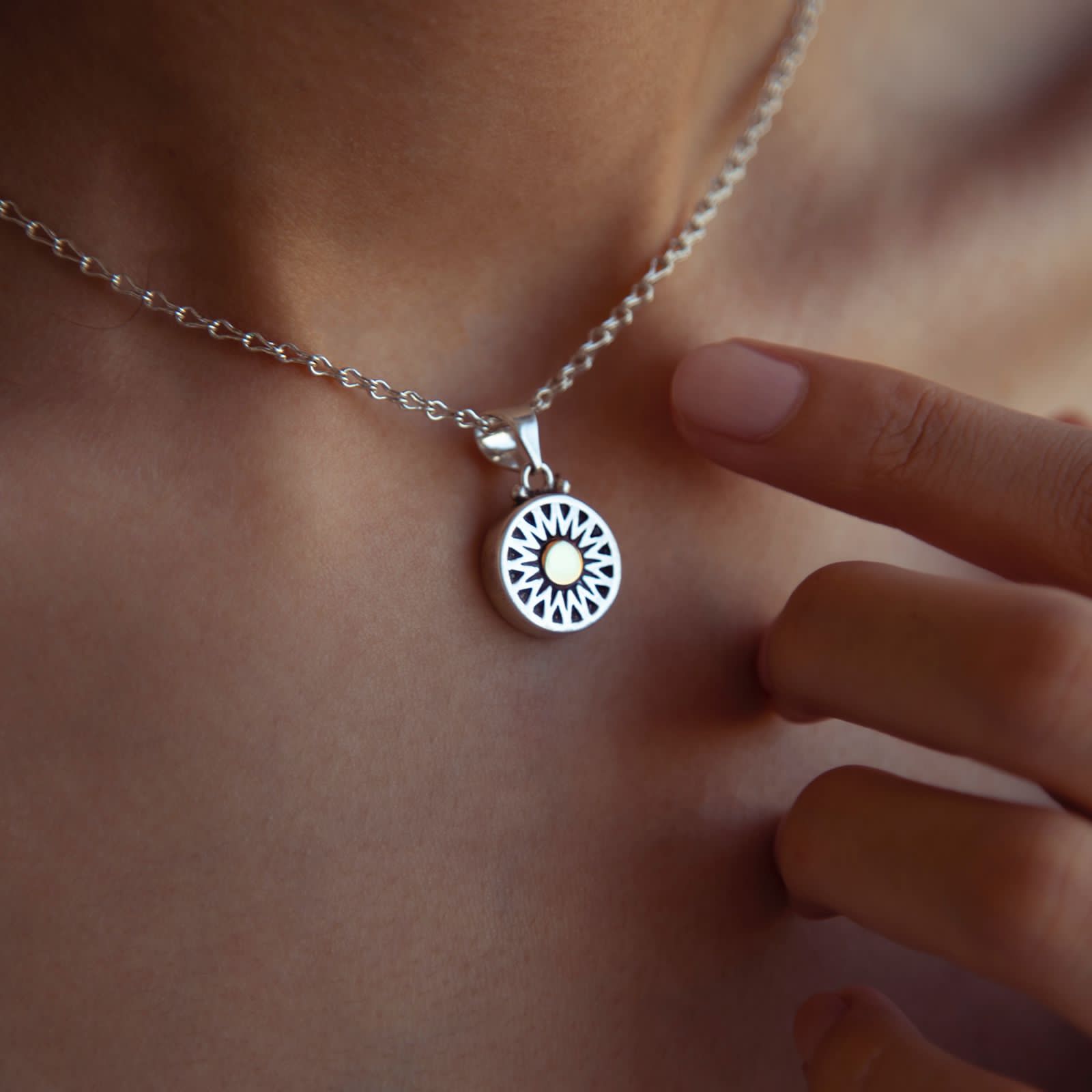 Mini Double Faced Pendant