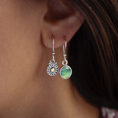 Hanging Mini Sun Earrings